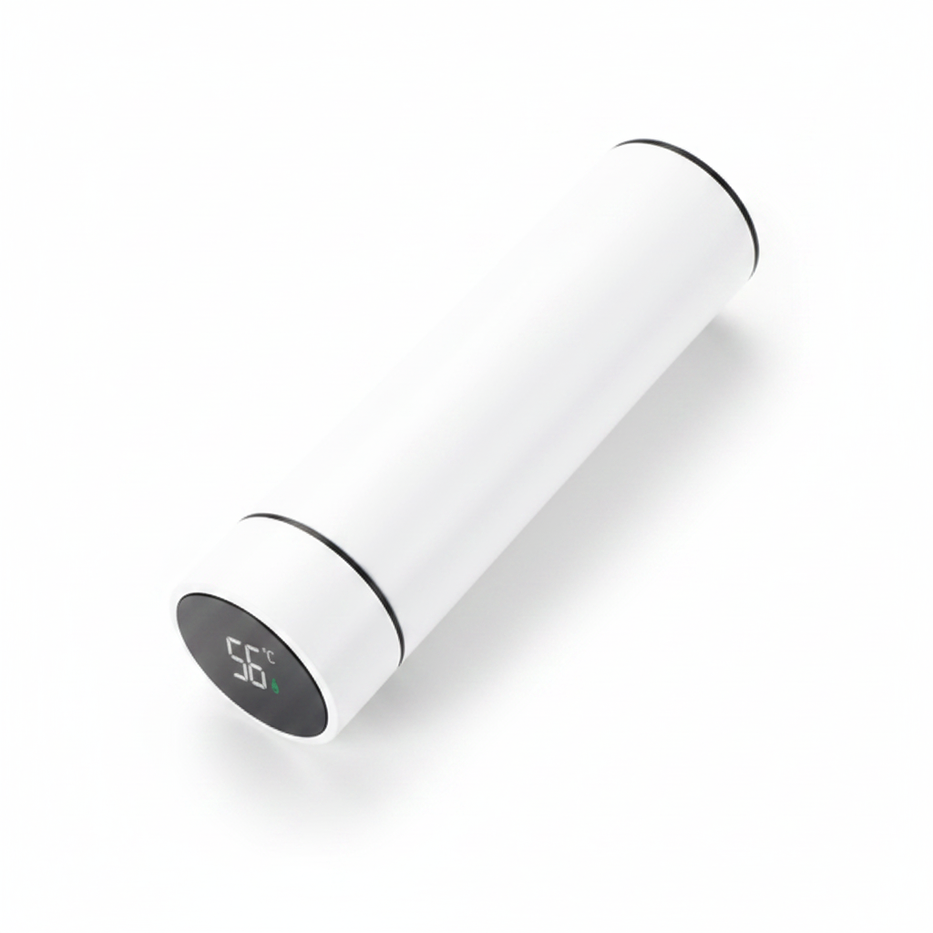 Garrafa Térmica com Display de Temperatura — 500ml Aço Inox